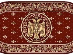 Covor Lotos EMA 004 cu vultur , oval, orizontal, grena